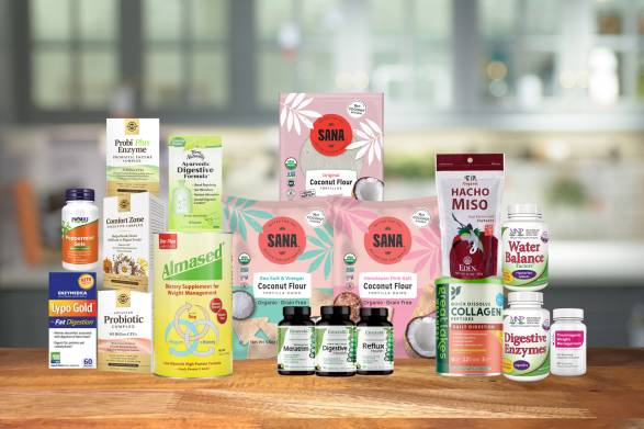a curated selection of all-natural products for digestion and weight loss
