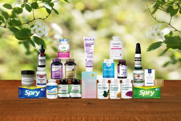 a curated selection of supplements and body-care products for natural beauty