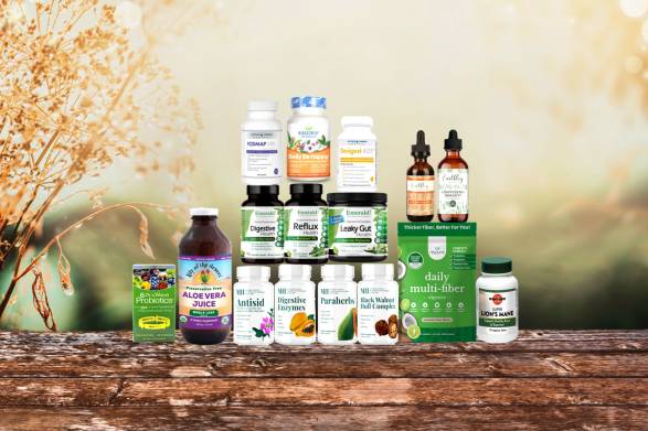 a curated selection of supplements for digestive health