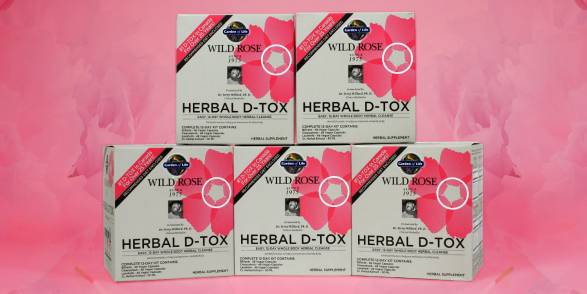 Taste for Life Detox Giveaway Garden of Life Wild Rose Herbal D-Tox kits