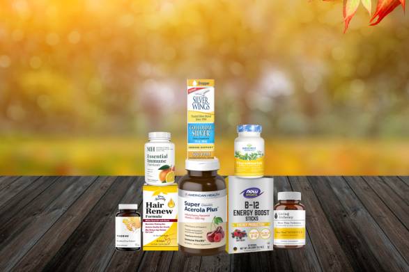 a variety of all-natural supplements