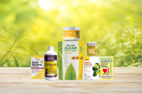 a variety of all-natural remedies and supplements