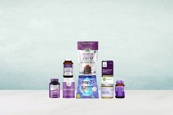 a collection of all-natural supplements, foods, and home goods