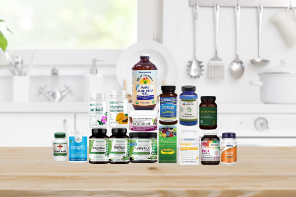 assortment of supplements and natural products